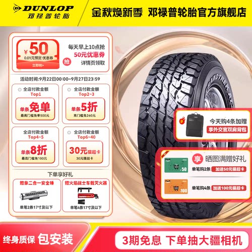 邓禄普120/117RLT265/65R17轮胎