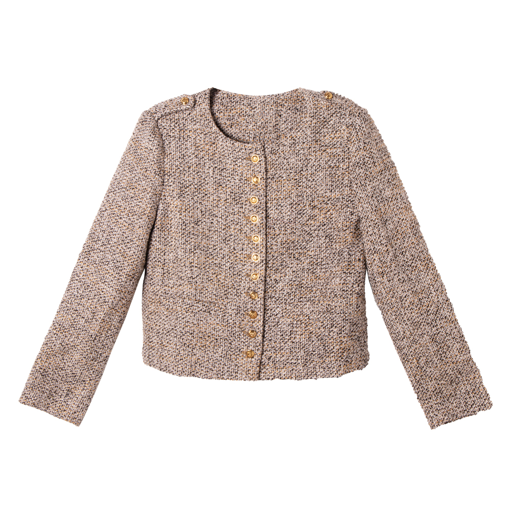 新款千金风法式粗花呢小香风外套