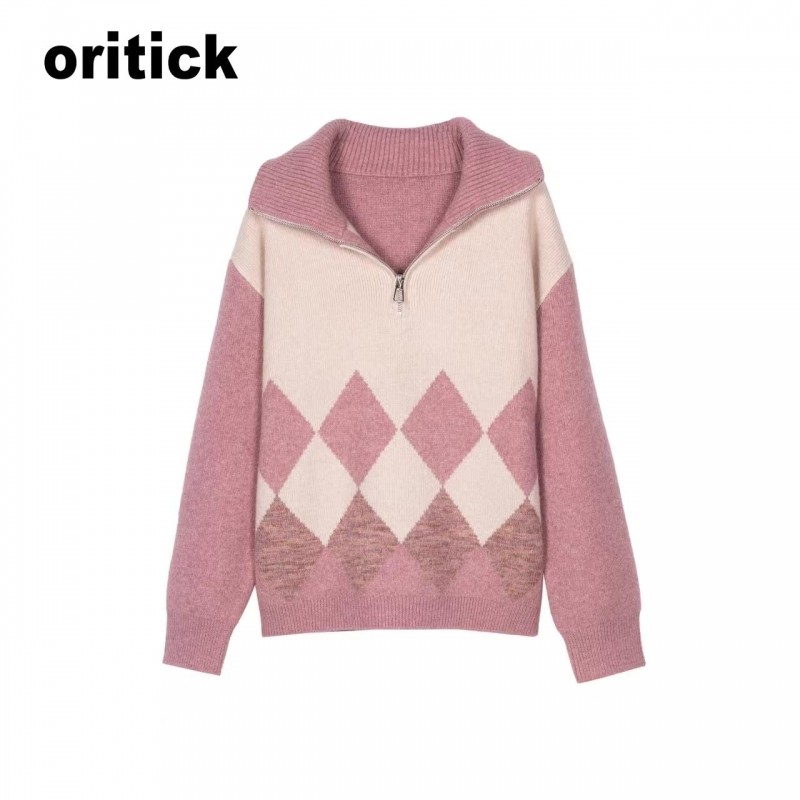 【呼呼严选专享】44409078新款复古高领菱形通勤保暖上衣,女装/女士精品,毛衣,淘宝优惠券,粉丝福利购,淘宝优惠卷