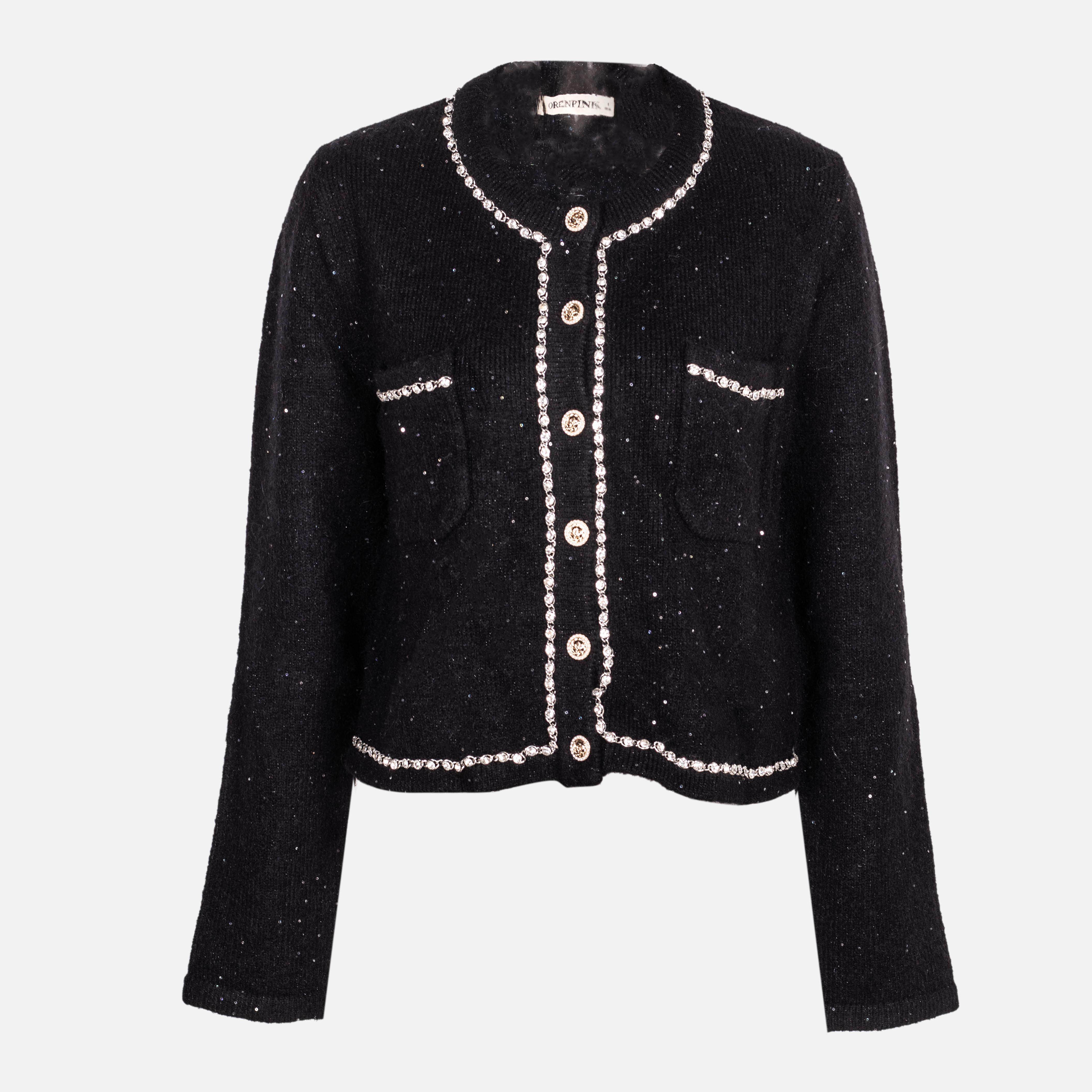 【呼呼严选专享】44309636小香风针织开衫,女装/女士精品,短外套,淘宝优惠券,粉丝福利购,淘宝优惠卷