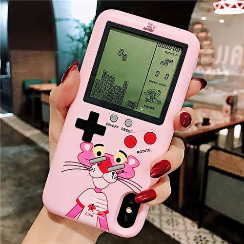iPhone15俄罗斯方块游戏机手机壳