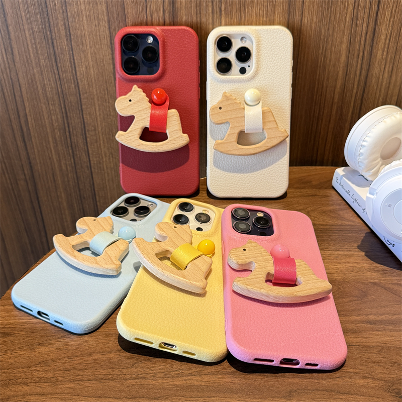 韩系ins童年木马支架vivo手机壳
