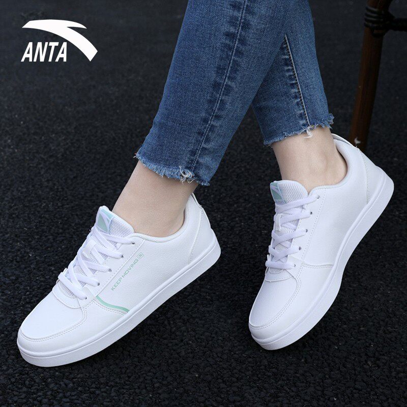 安踏官方旗舰店秋季女生小白鞋