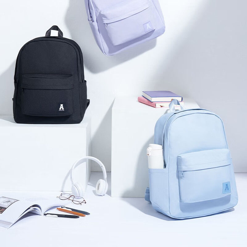 安踏双肩包2025冬季新款帆布简约大容量通勤校园背包电脑包双肩,运动包/户外包/配件,双肩背包,淘宝优惠券,粉丝福利购,淘宝优惠卷