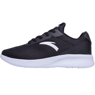 安踏女鞋运动鞋网面透气鞋子春季网鞋黑色跑鞋官方旗舰店跑步鞋女