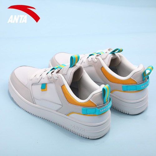 安踏男鞋板鞋官方旗舰秋冬低帮