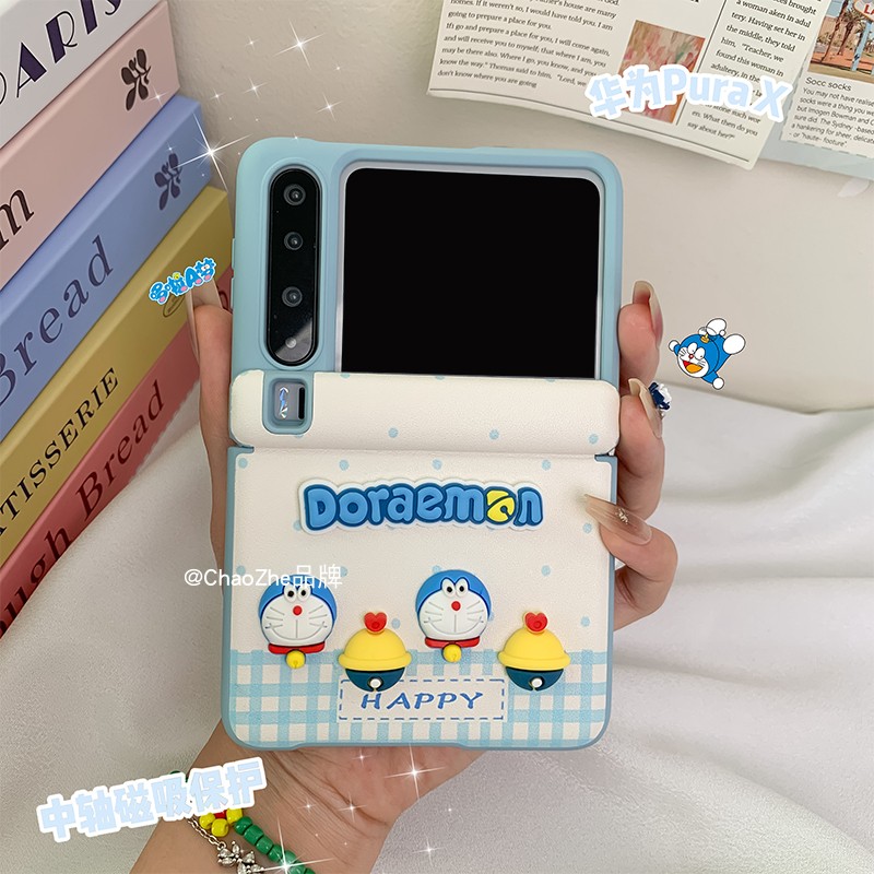 适用华为puraX皮纹可爱手机壳
