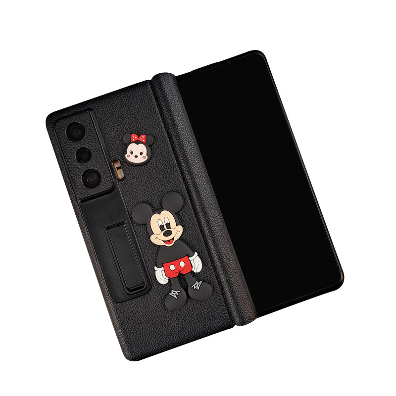 适用荣耀magicvs2皮纹卡通外壳