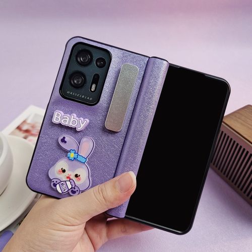 适用oppofindn2皮纹卡通手机壳