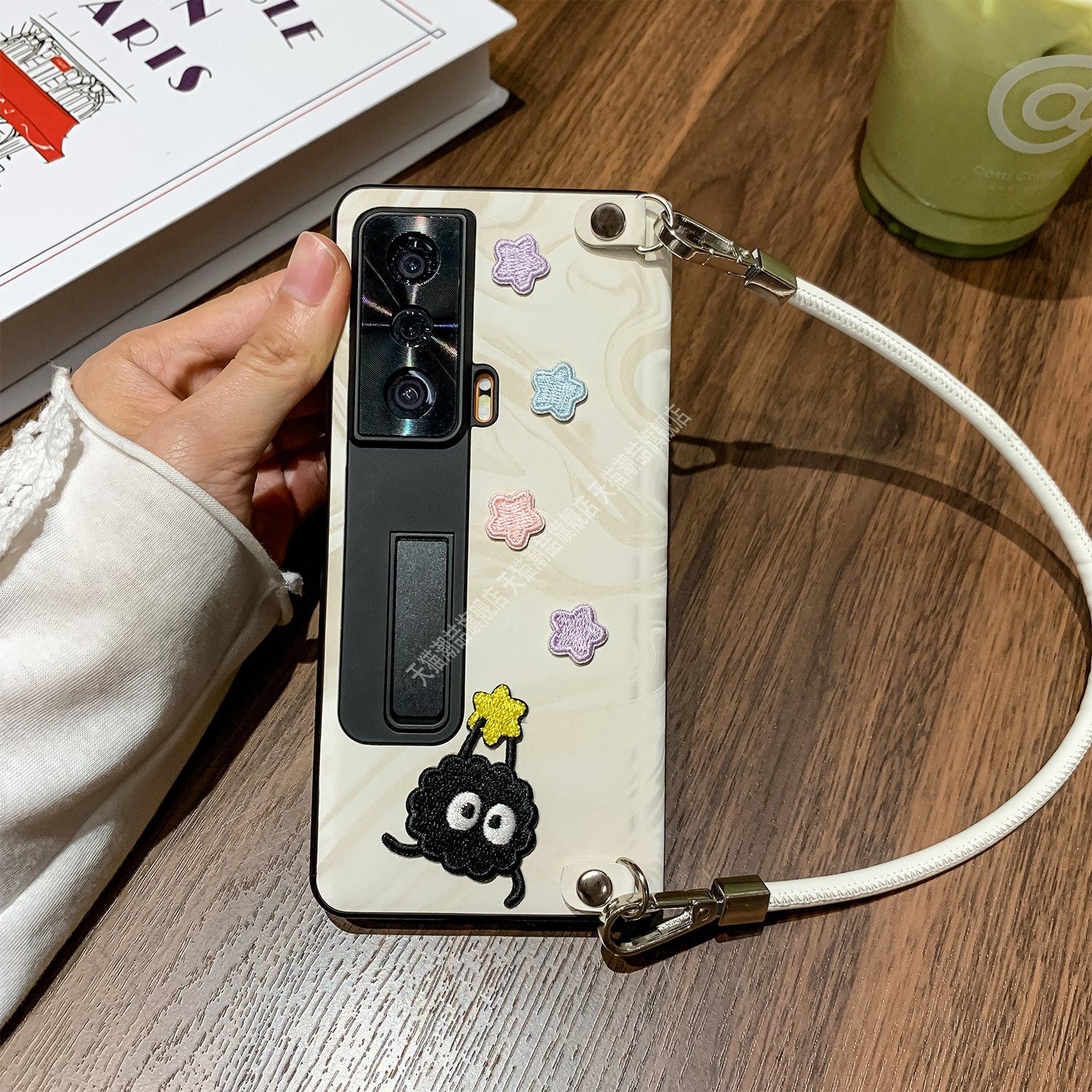 适用荣耀vs2折叠手机壳新款荣耀v2全包中轴荣耀vs3支架挂绳煤球创意卡通vs3壳膜镂空防摔保护镜头全包高级感,3C数码配件,手机保护套/壳,淘宝优惠券,粉丝福利购,淘宝优惠卷