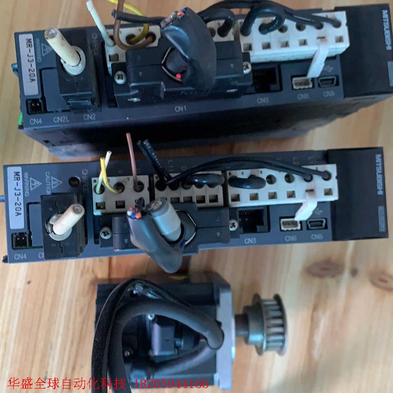 三菱MR-J3-20A电机HF-KP23二手拆机成色新