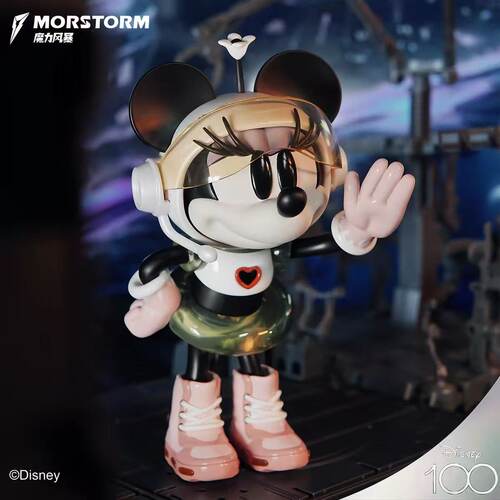 MORSTORM 迪士尼 太空米奇/米妮潮玩摆件手办高约 15CM pvc