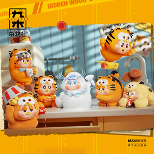 九木杂物社THE SLLO加菲猫家族美食守护计划系列盲盒手办潮玩礼物