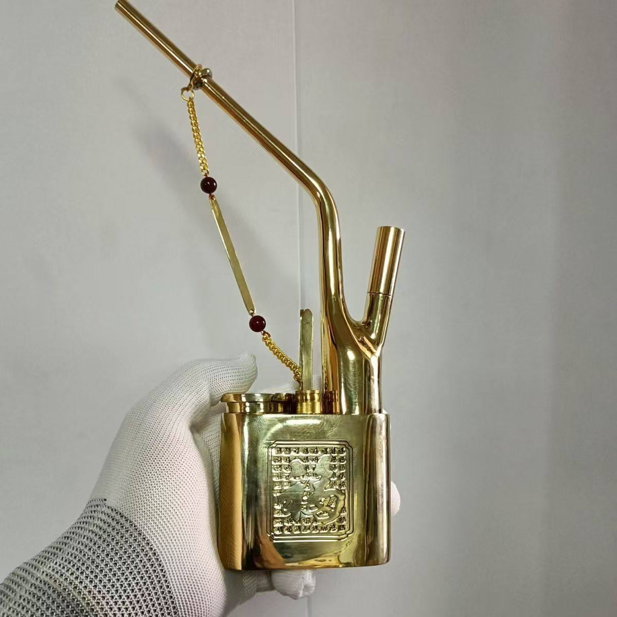 甘肃兰州甘字纯黄铜高档一口香水过滤烟壶烟斗水烟袋锅烟瓶烟嘴枪,ZIPPO/瑞士军刀/眼镜,烟斗,淘宝优惠券,粉丝福利购,淘宝优惠卷