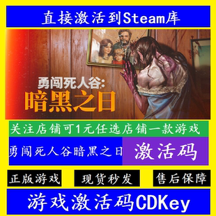 正版 PC全球電腦離線 CDKey steam勇闖死人谷暗黑之日入庫激活碼
