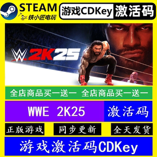 WWE 2K25 steam国区全球激活码CDK 正版游戏全dlc永久入库包更新