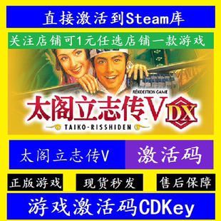太阁立志传5Ⅴ DX steam正版入库激活码CDKey国区全球