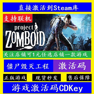 电脑游戏Project 僵尸毁灭工程 正版 CDK Zomboid steam入库激活码