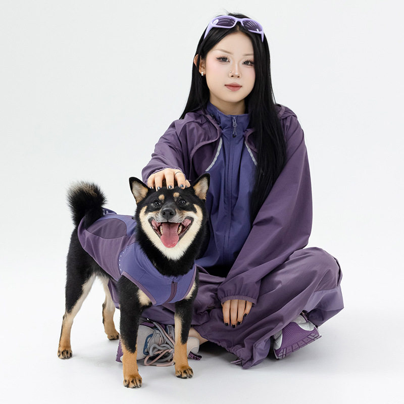 亲子装萌宠服防水保暖马甲背心立体拼接设计猫狗宠物衣服