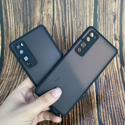 磨砂撞色适用华为nova7pro手机壳navo全包jer一an10nove防摔nov男nowa曲屏p0r外壳nave女note保护n7套JERAN20