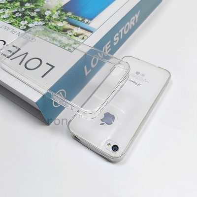 适用苹果4s手机壳iphone4硅胶透明全包防摔保护套四s的男女新款时尚超薄简约软壳潮保护壳A1431外壳A1332纯色