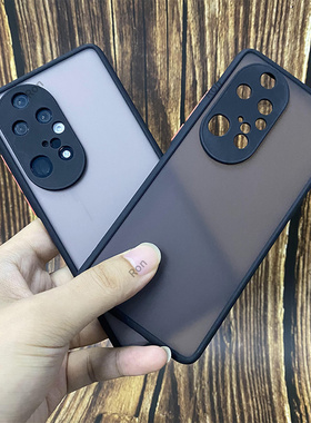 磨砂撞色适用华为p50pro手机壳por新款硅胶JAD一AL50保护套全包防摔plus男ppro女p5opro荣耀JADAL外壳pr0华p