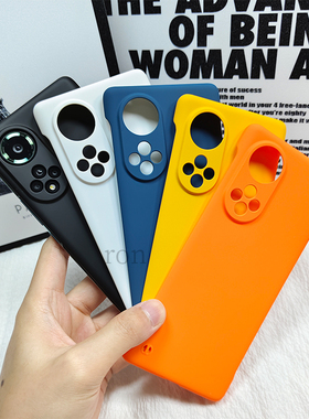 肤感无边华为荣耀50pro手机壳适用honor50新款por硅胶5G保护套男全包NTH一AN00防摔NTHAN女anoo曲屏外壳五零