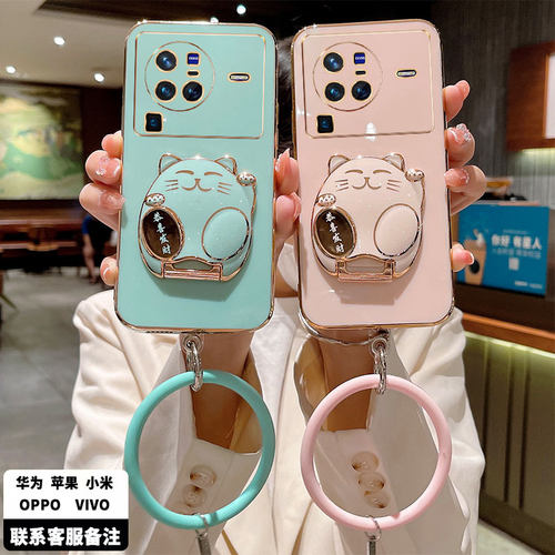 vivox80手机壳vivo保护x80pro硅胶套5G镜头全包防摔vovix软壳vivix支架vovox外壳p男女8o潮805g招财猫por新款