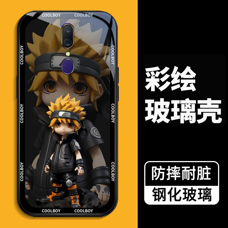 适用于OPPOF11pro手机壳oopp f11pr创意 f11p0r全包f11pr0跑酷男f11pro钢化玻璃套欧珀F11pr0动漫opopf11por