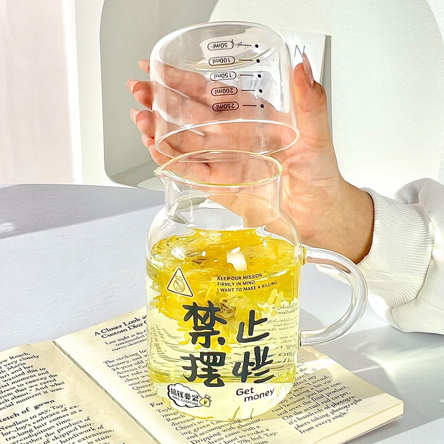 一人泡茶壶高硼硅玻璃水壶家用冷