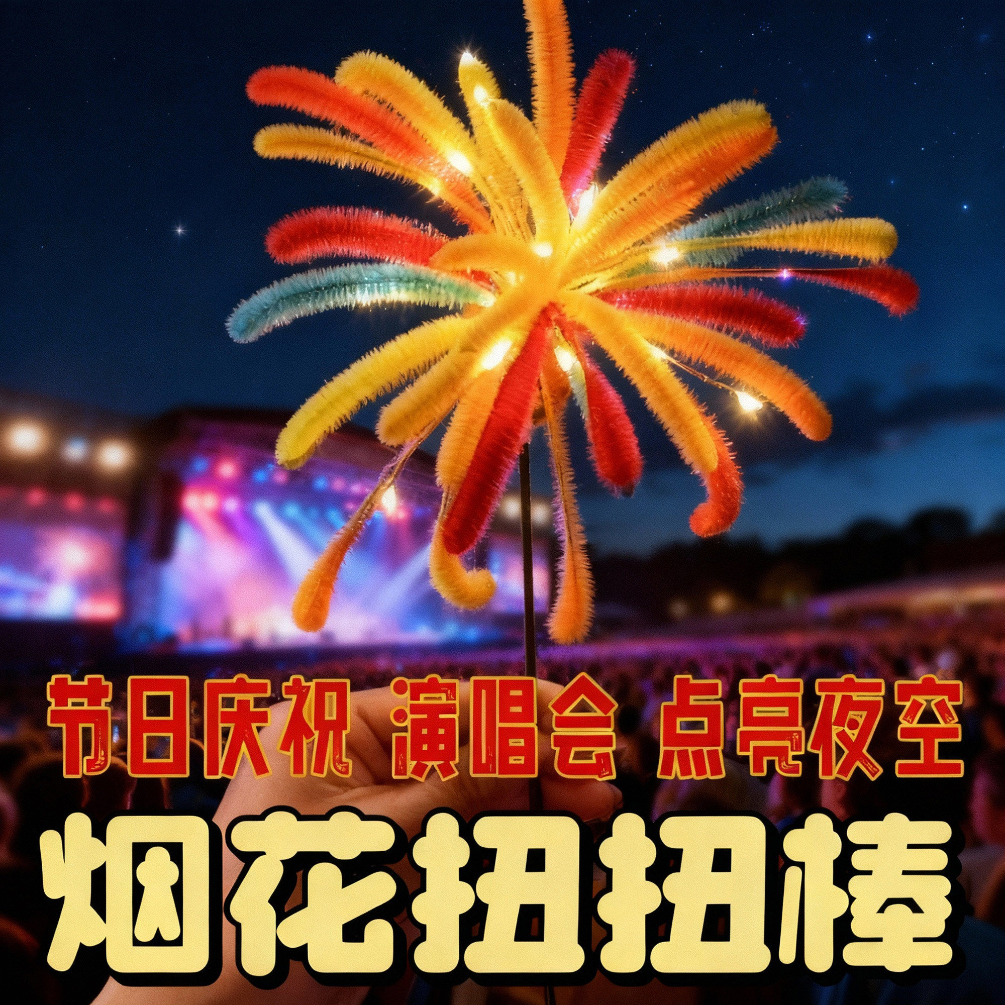 新年扭扭棒手捧花束手工diy材料包烟火儿童自制元旦装饰礼物手工,玩具/童车/益智/积木/模型,其他手工制作,淘宝优惠券,粉丝福利购,淘宝优惠卷