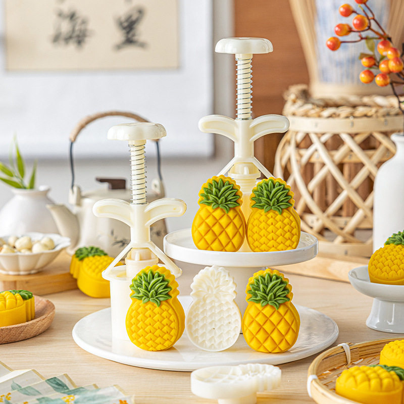 2026新款菠萝月饼模具家用手压式