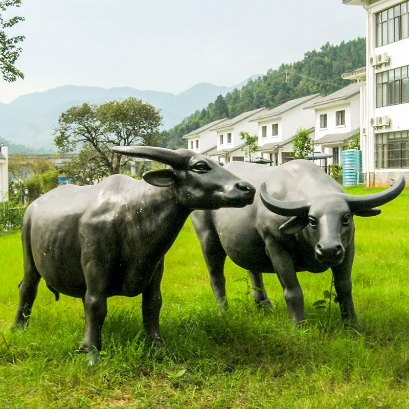 玻璃钢仿铜斗牛雕塑华尔街牛塑像制作厂家城市广场动物铜雕像定制
