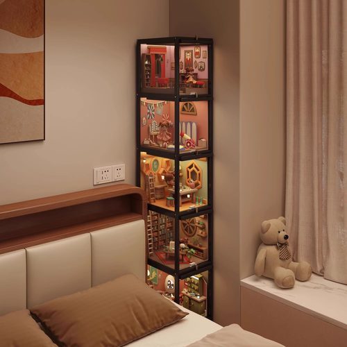 三面高透-微缩造景展示柜展示架