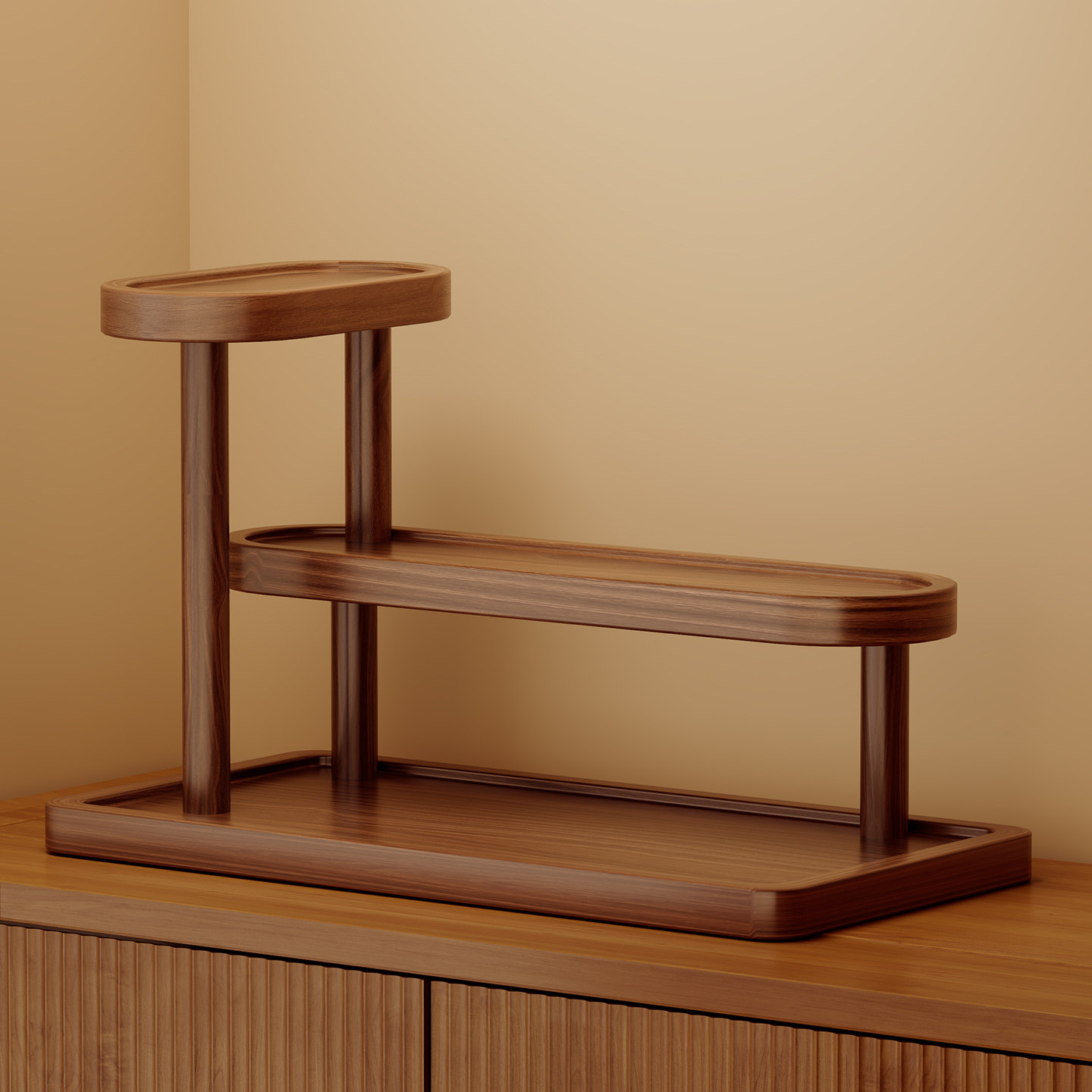 桌面置物架杯子收纳架子餐桌台面工位水杯咖啡杯茶具桌上小型杯架