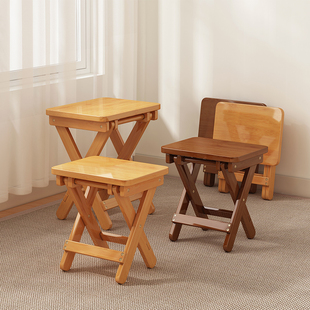 小凳子家用可折叠马扎凳结实耐用小板凳实木茶几凳小矮凳久坐不累