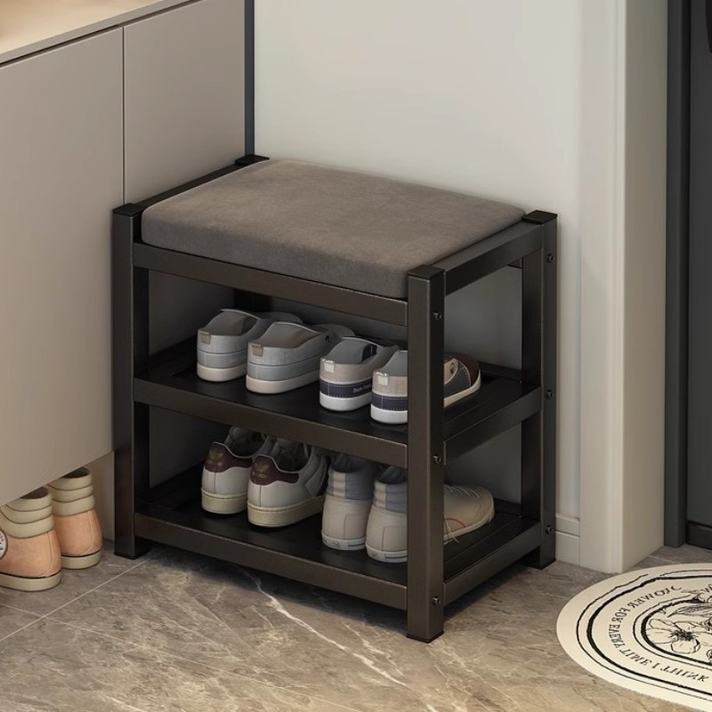 鞋架多层家用门口小窄简易家用鞋柜小户型入户铁艺换鞋凳坐凳一体,住宅家具,鞋架,淘宝优惠券,粉丝福利购,淘宝优惠卷