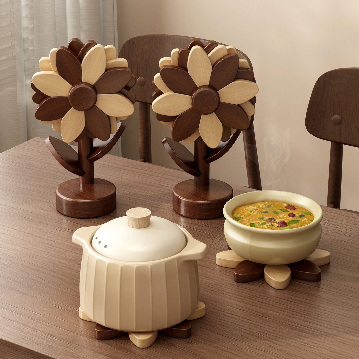 【创意向日葵】加厚隔热垫锅垫