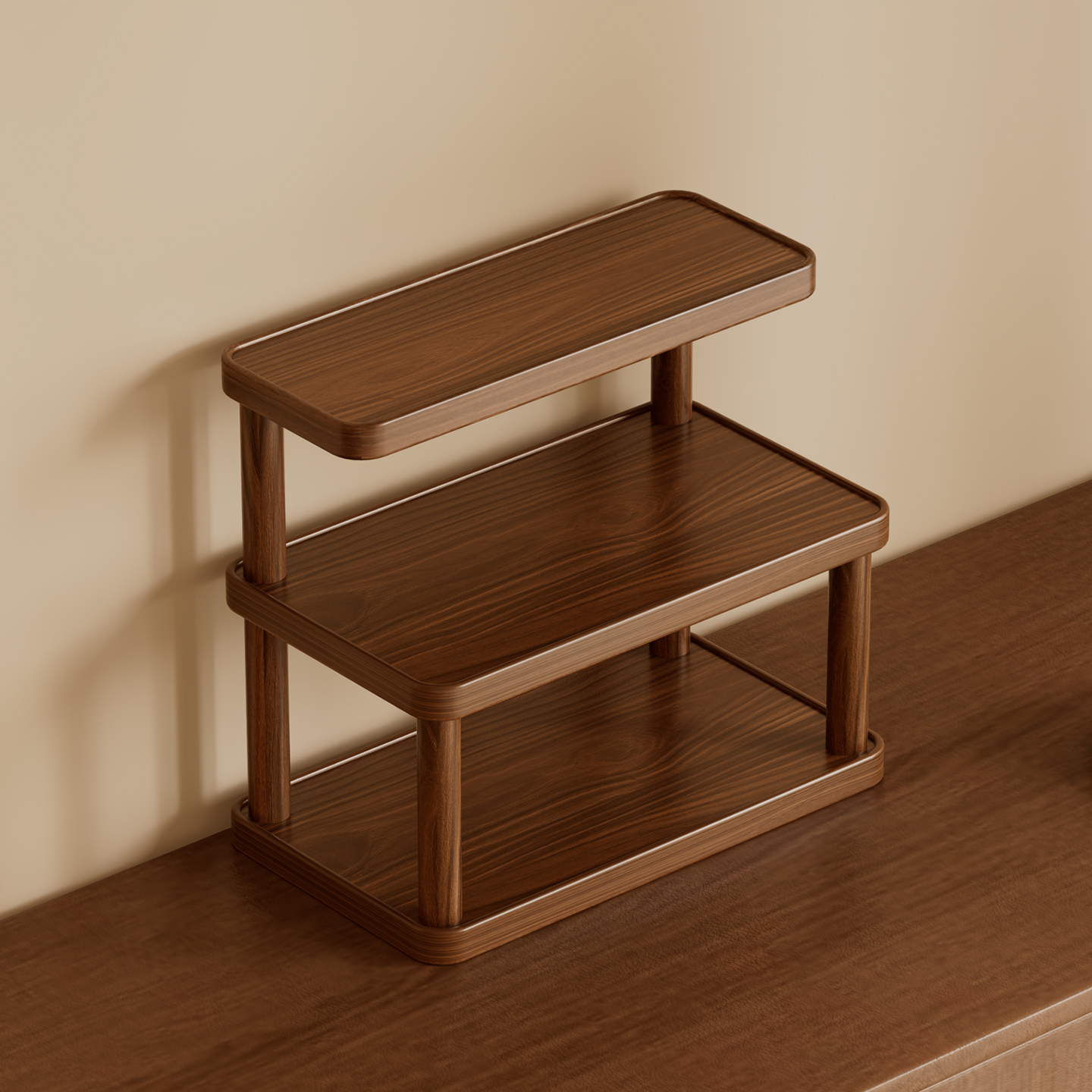 桌面置物架杯子收纳架餐桌台面工位水杯咖啡杯茶具桌上小型杯架子