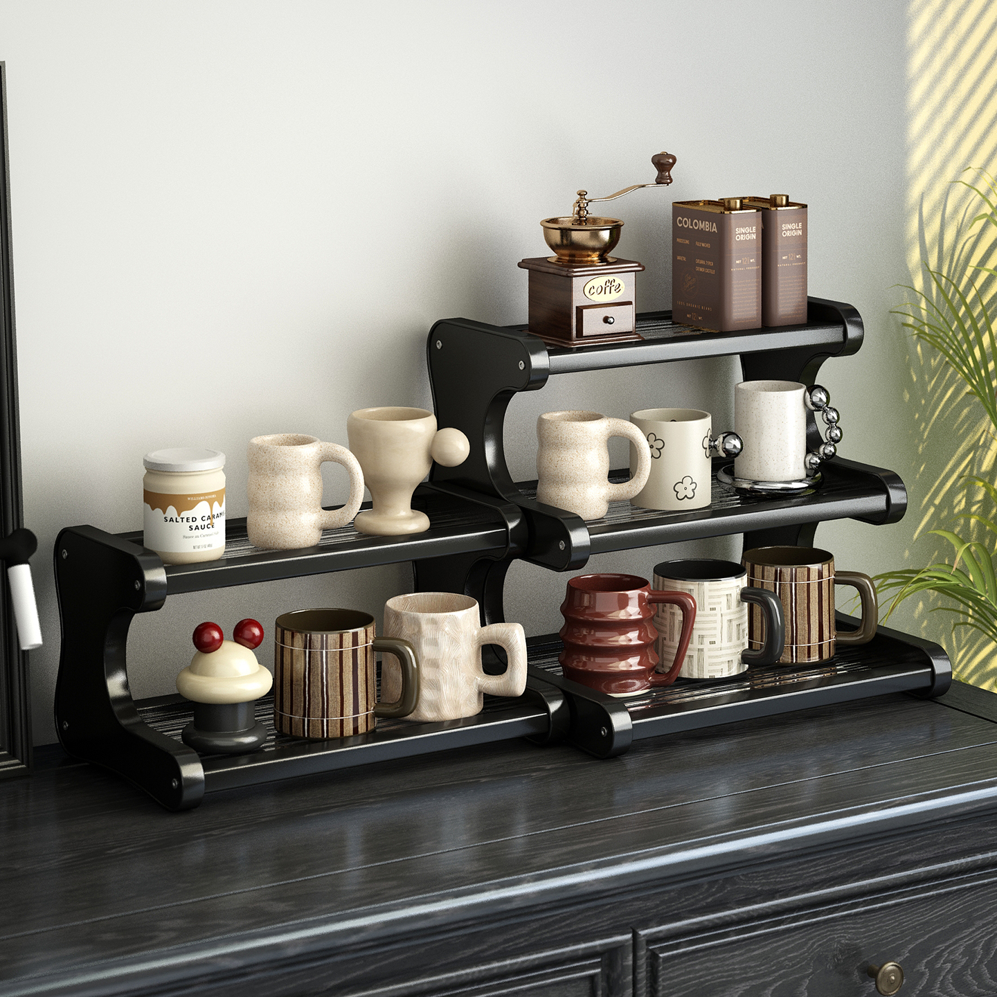 【加厚加固十年质保】桌面杯架