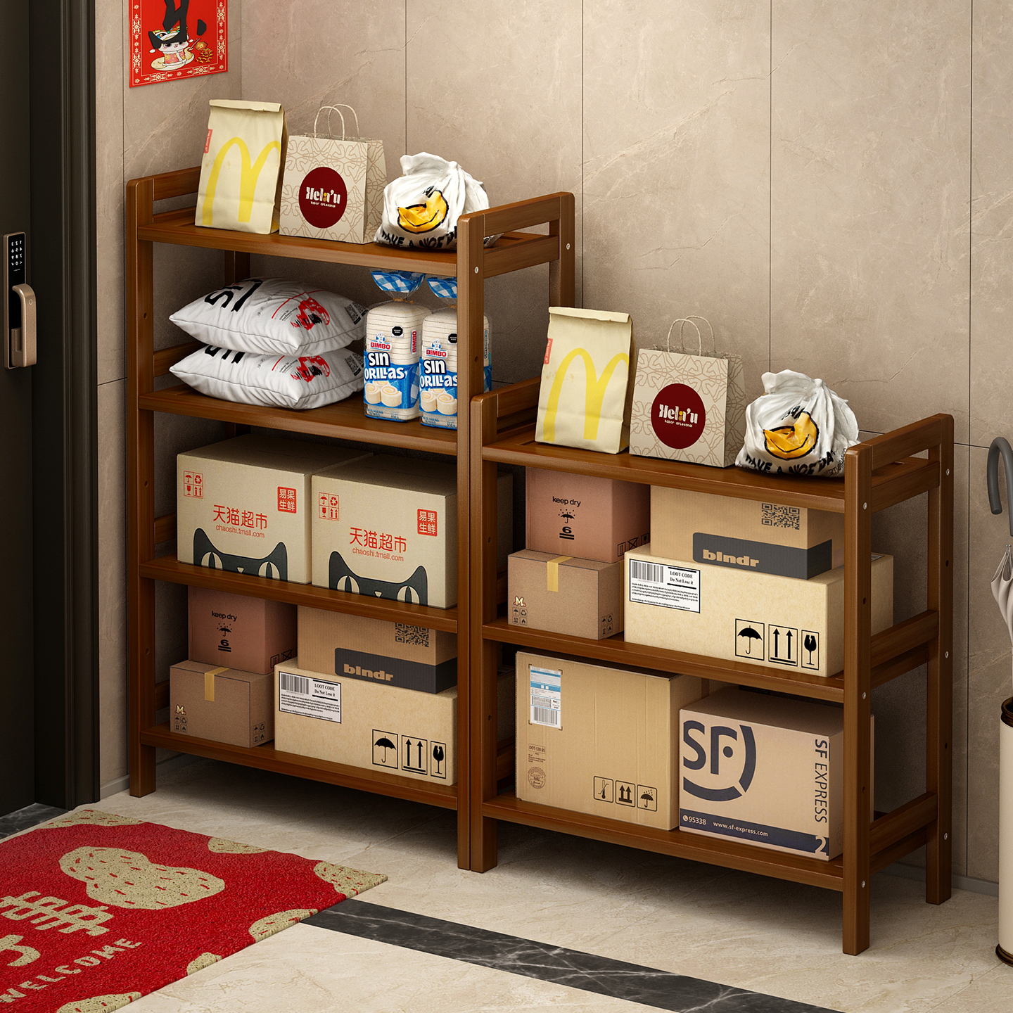 【外卖快递好帮手】门口置物架子