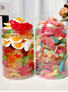 【9·6抢1斤】酸砂橡皮糖QQ糖爆浆水果味小熊软糖爆酸糖解馋零食