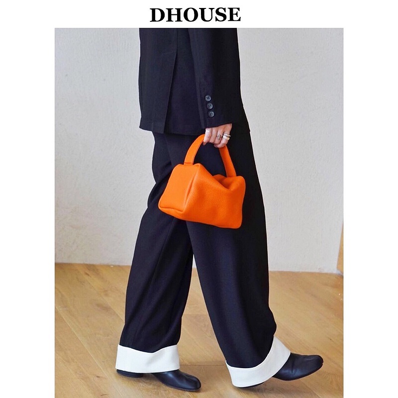 出口韩国定制设计师小包包女2025新款早春ins小众头层牛皮手提包