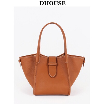 高端定制日本超火真皮秋千手提包2025新款潮小众设计师款托特女包