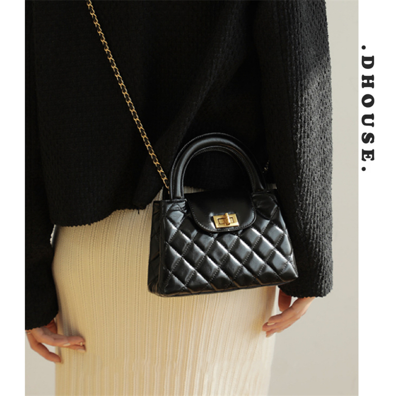 小香风菱格链条包2025新款