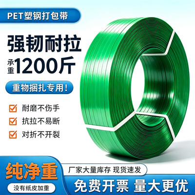PET塑钢带打包带塑料捆绑带手工热熔1608塑料包装带捆扎带批发