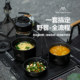 山之客黑色套锅水壶套装 户外露营锅具炉具露营野炊专用锅便携