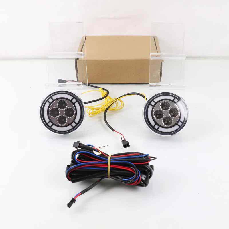 适用于2022年奇瑞QQ冰淇淋日间行车灯三色启动跑马LED日行灯