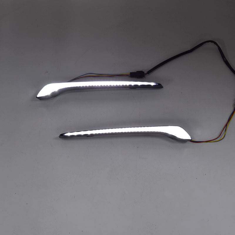 适用于威朗日行灯改装灯眉别克威朗装饰LED日间行 射灯雾灯中网灯