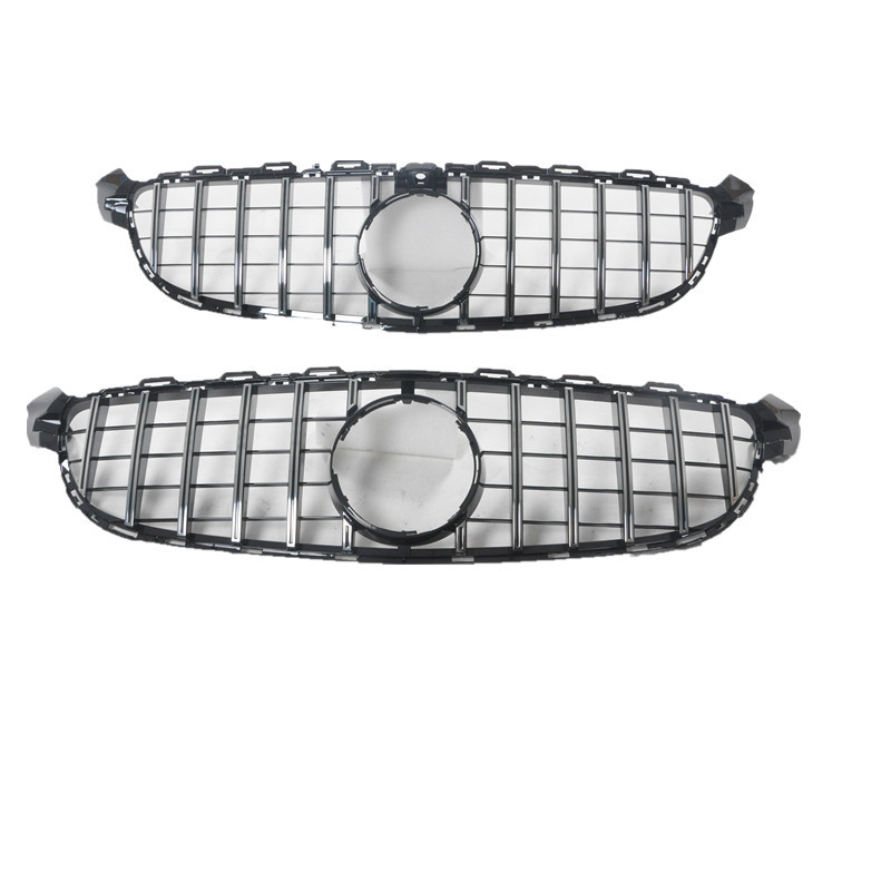 中网适用于C级W205 W204 GT中网真C63中网G GT水箱罩满天星格